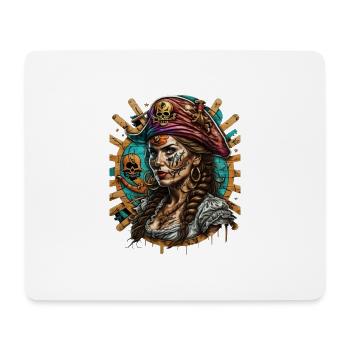 Piratinn - Mousepad (Querformat) - Weiß - Vorne