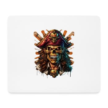 Pirate - Tapis de souris (format paysage) - blanc - Devant