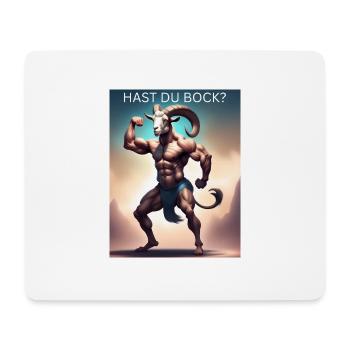 129583563 326704854 Hast du Bock - Mousepad (Querformat) - Weiß - Vorne