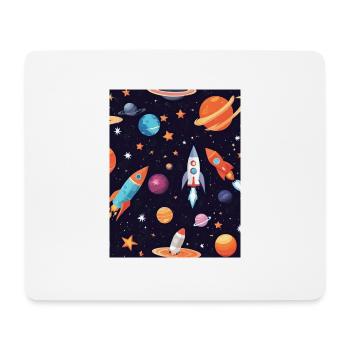 Explorez l infini - Tapis de souris (format paysage) - blanc - Devant