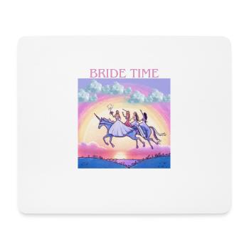 Braut Zeit - Mousepad (Querformat) - Weiß - Vorne