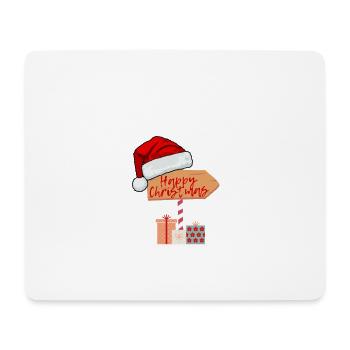 Sweet sign "Happy Christmas" - Mouse Pad (horizontal) - white - Front