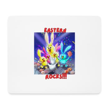 Ostern rockt - Mousepad (Querformat) - Weiß - Vorne