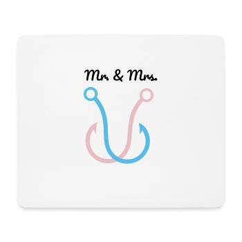 Angelhaken - Mousepad (Querformat) - Weiß - Vorne