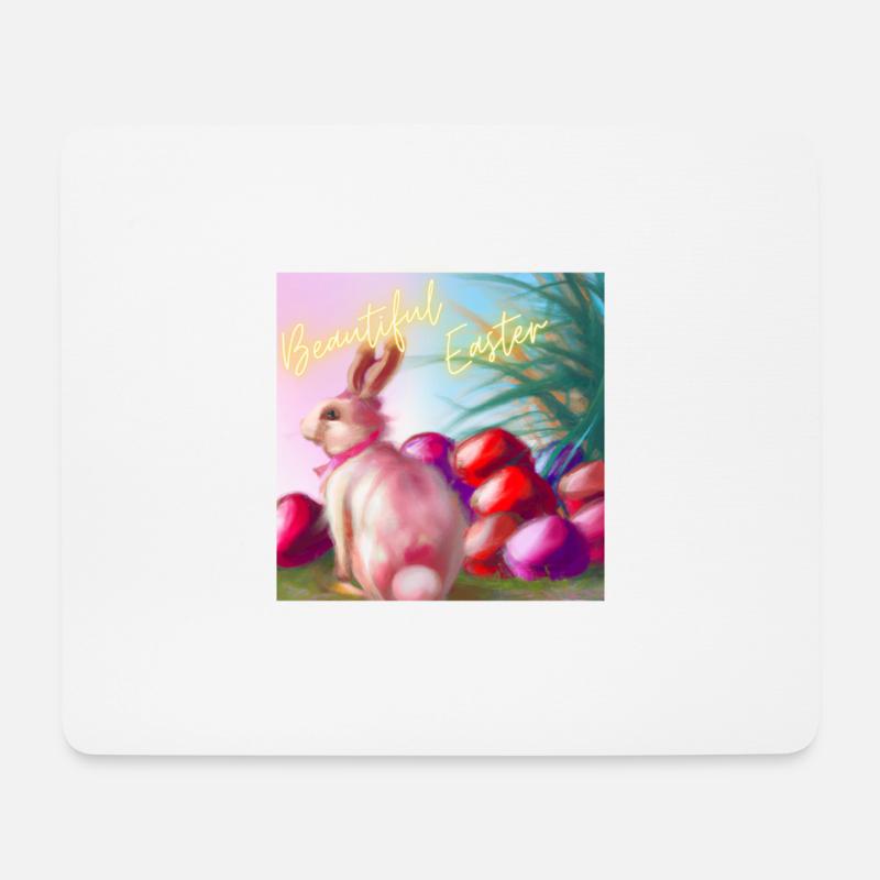 Bezaubernde Ostern - Mousepad (Querformat) - Weiß
