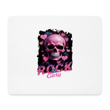 Rock & Girly - Mouse Pad (horizontal) - white - Front