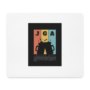 JGA friends only - Mousepad (Querformat) - Weiß - Vorne