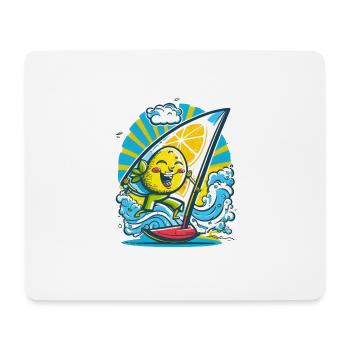 Citron toon - Tapis de souris (format paysage) - blanc - Devant