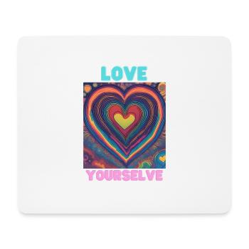 Aimez-vous - Tapis de souris (format paysage) - blanc - Devant