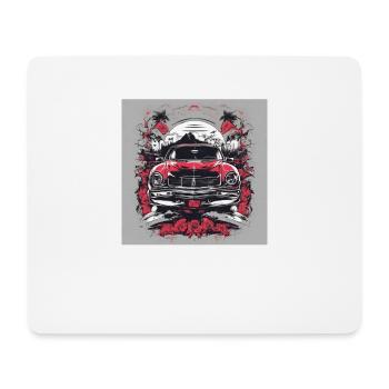 Red Car - Mouse Pad (horizontal) - white - Front