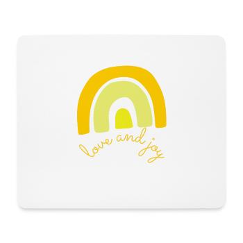 love and joy T-Shirt, gut gelaunt, Ibiza, Insel - Mousepad (Querformat) - Weiß - Vorne
