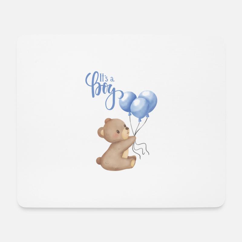 Its a boy - Mouse Pad (horizontal) - white
