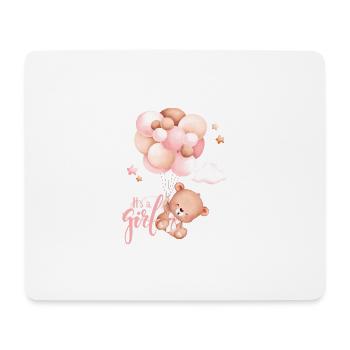 Its a girl - Mousepad (Querformat) - Weiß - Vorne