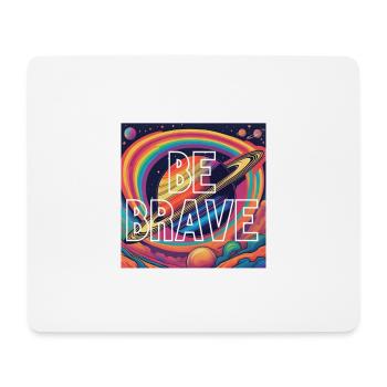 Saturn be Brave - Mousepad (Querformat) - Weiß - Vorne