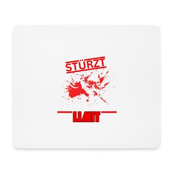 Si vous ne vous écrasez pas, vous ne roulez pas à la limite - Moto - Tapis de souris (format paysage) - blanc - Devant