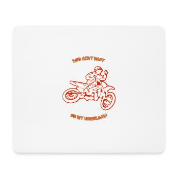 Motorradfahrer unheilbare Krankheit Hobby Arzt - Mousepad (Querformat) - Weiß - Vorne