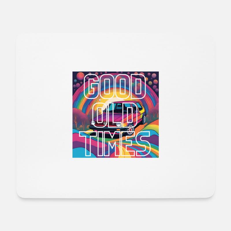 Good old Times - Mousepad (Querformat) - Weiß