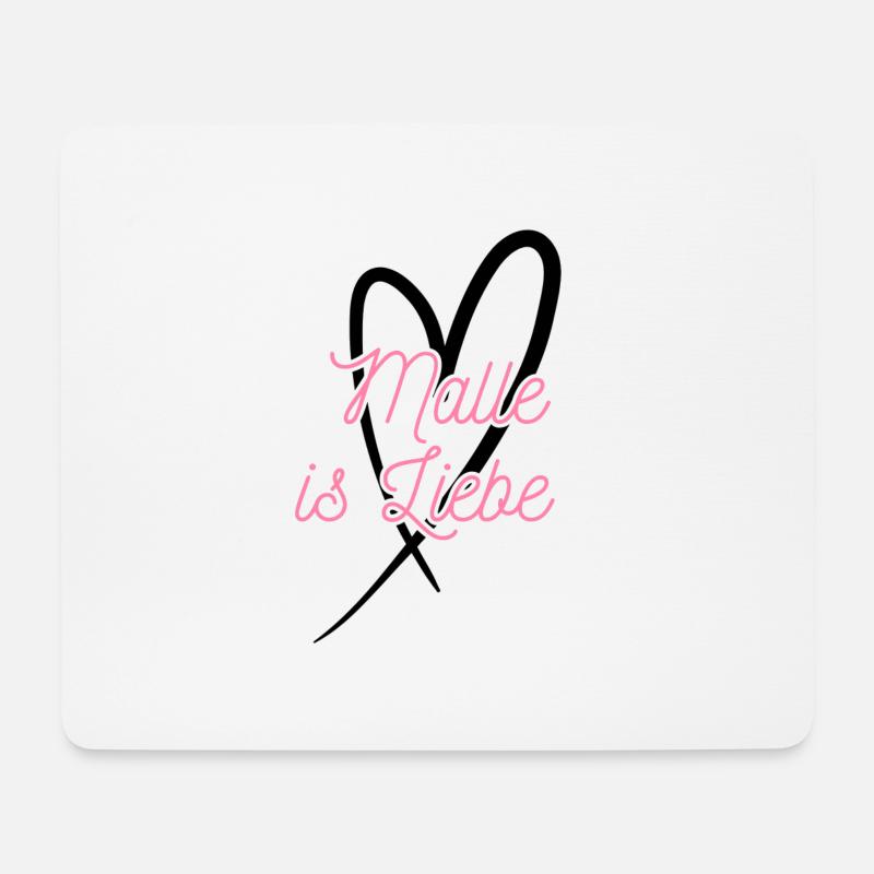 Malle ist Liebe - Mousepad (Querformat) - Weiß