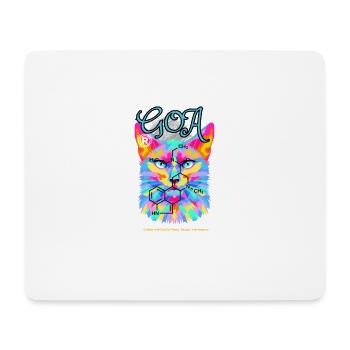 Goa Cat: LSD Adventure T-Shirt - Mouse Pad (horizontal) - white - Front