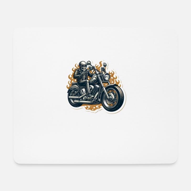 Motorrad clup - Mousepad (Querformat) - Weiß