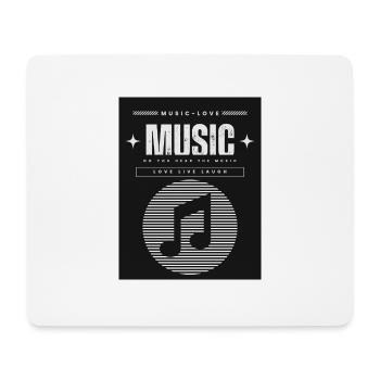 Musik - Mousepad (Querformat) - Weiß - Vorne