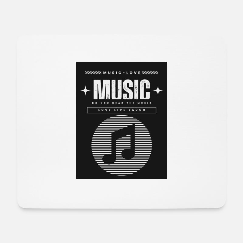 Musik - Mousepad (Querformat) - Weiß