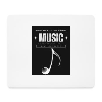 Musik 1 - Mousepad (Querformat) - Weiß - Vorne