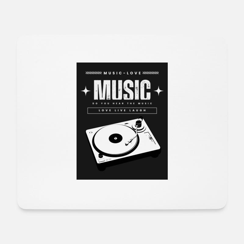 DJ pult - Mousepad (Querformat) - Weiß