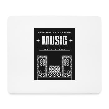 Musik4 - Mousepad (Querformat) - Weiß - Vorne