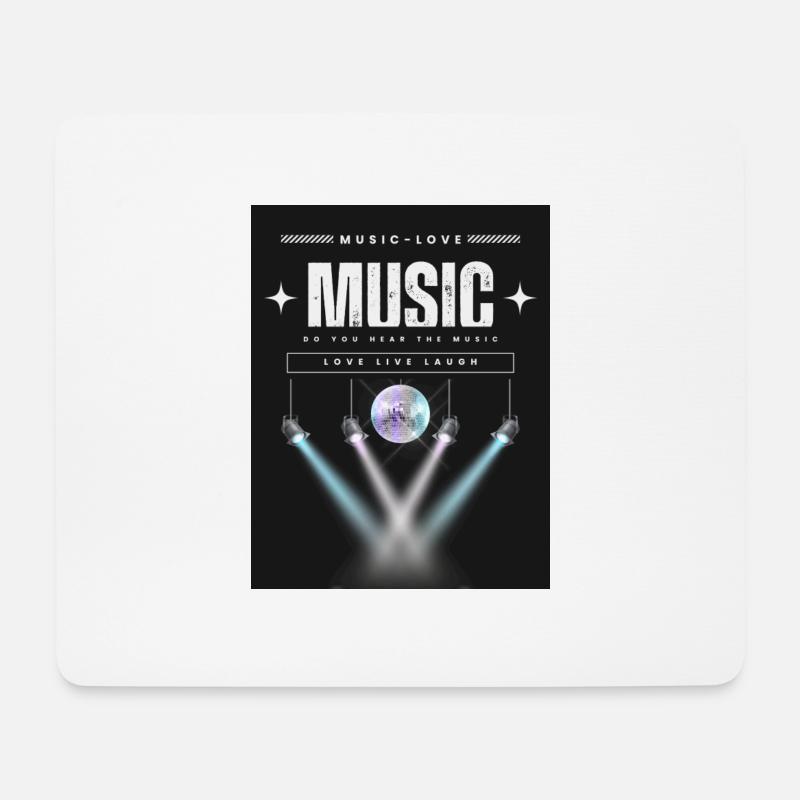 LIEBE ZUR MUSIK 11 - Mousepad (Querformat) - Weiß