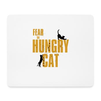Fear The Hungry Cat - Mousepad (Querformat) - Weiß - Vorne