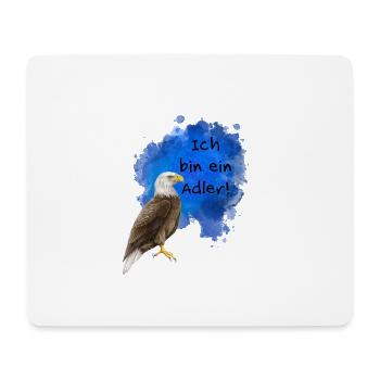 Ich bin ein Adler! - Mousepad (Querformat) - Weiß - Vorne