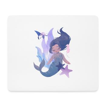 Meerjungfrau - Mousepad (Querformat) - Weiß - Vorne
