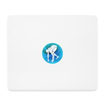 Natattion départ - Tapis de souris (format paysage) - blanc - Devant