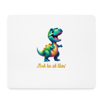 kleiner Dino - Mousepad (Querformat) - Weiß - Vorne