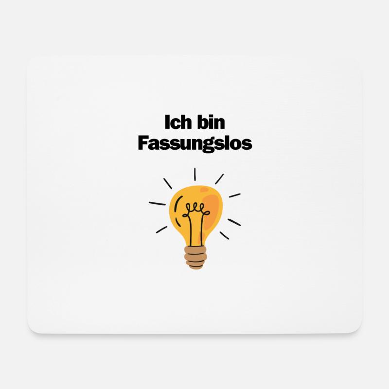 ich bin Fassungslos - Mousepad (Querformat) - Weiß