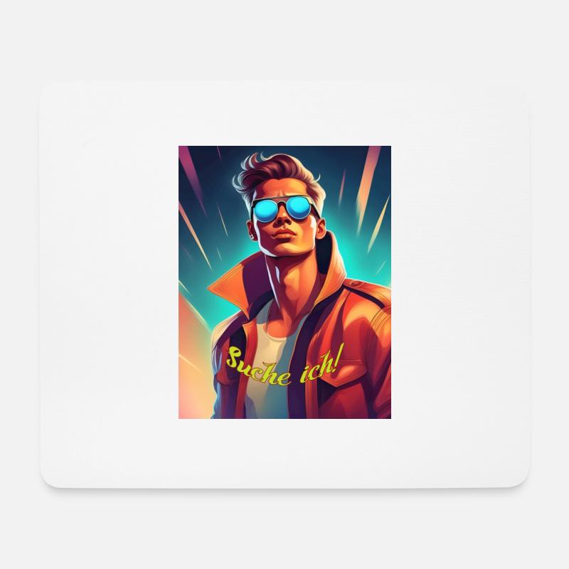 Typ - Mousepad (Querformat) - Weiß
