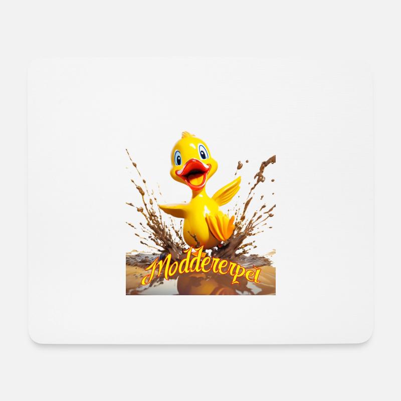 Moddererpel - Mousepad (Querformat) - Weiß