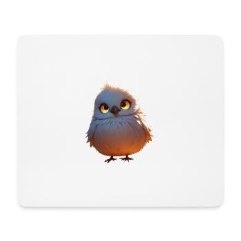 oiseau de dessin animé mignon - Tapis de souris (format paysage) - blanc - Devant
