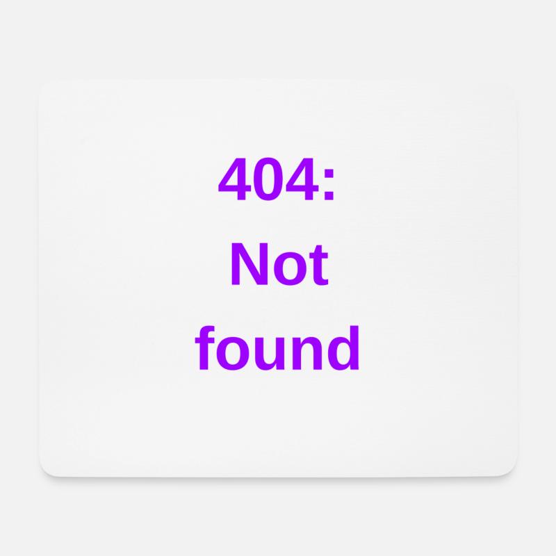 404: Not found - Mousepad (Querformat) - Weiß