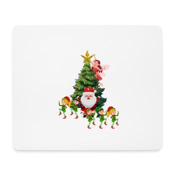 Noël enchanté - Tapis de souris (format paysage) - blanc - Devant