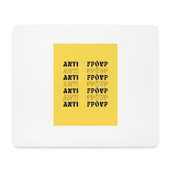 ANTI FPÖVP - Tapis de souris (format paysage) - blanc - Devant