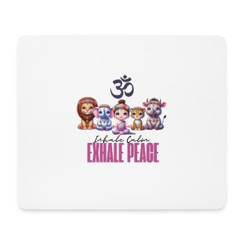 Escouade de méditation - Tapis de souris (format paysage) - blanc - Devant