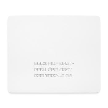 Bock auf Dart - Darts WM - Mousepad (Querformat) - Weiß - Vorne