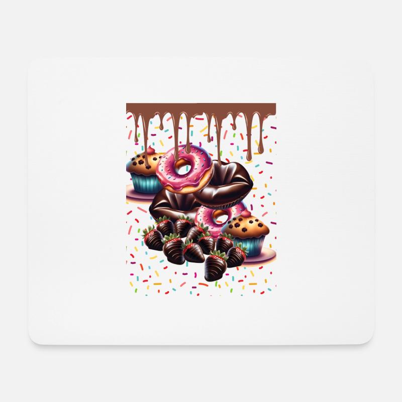 Süßigkeitenalarm - Mousepad (Querformat) - Weiß