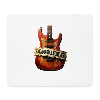 Rock and Roll Forever - Mouse Pad (horizontal) - white - Front