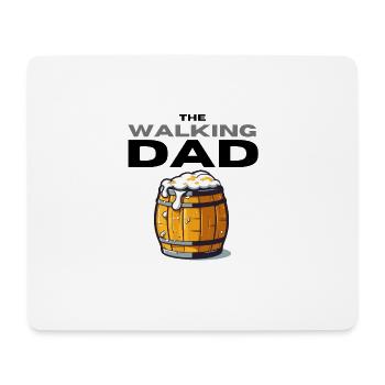 Papa qui marche - Tapis de souris (format paysage) - blanc - Devant