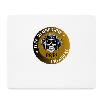 MEMBRE PRÉSIDENT - Tapis de souris (format paysage) - blanc - Devant