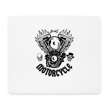 MOTORCYCLE - Mouse Pad (horizontal) - white - Front