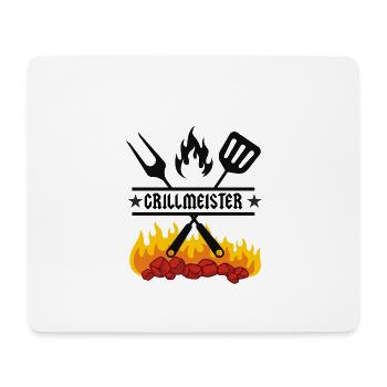 Grillmeister - Mousepad (Querformat) - Weiß - Vorne